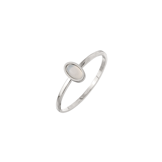 Oval Ring Silver
