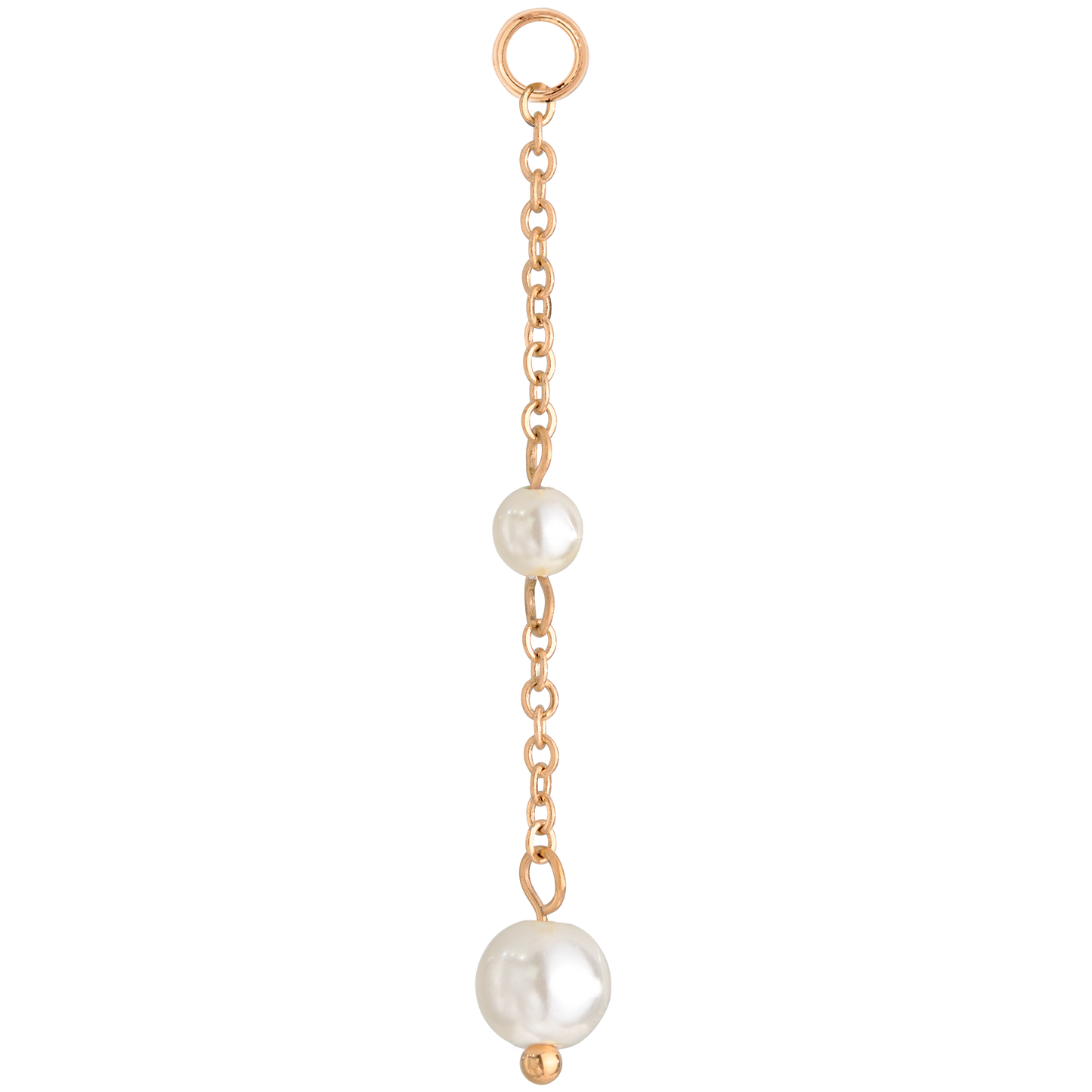 Pearl Allure Hoop Set Small Rose Gold