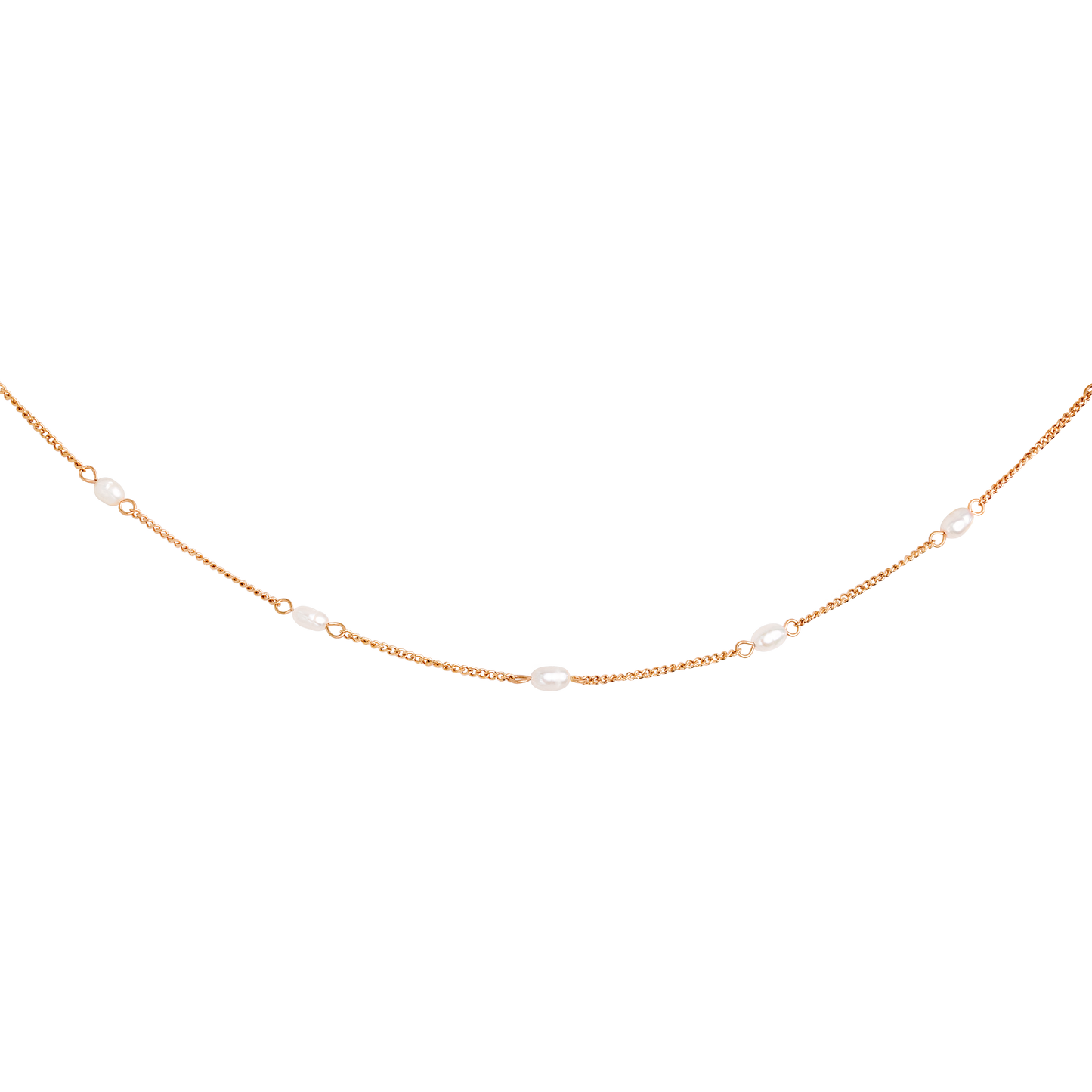 Pearl after Pearl Choker Rose Gold