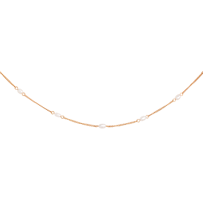 Pearl after Pearl Choker Rose Gold