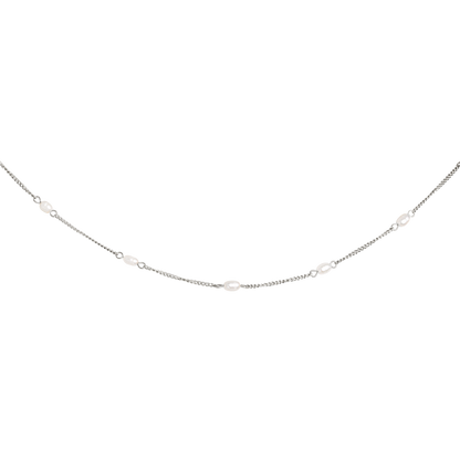 Pearl after Pearl Choker Silver