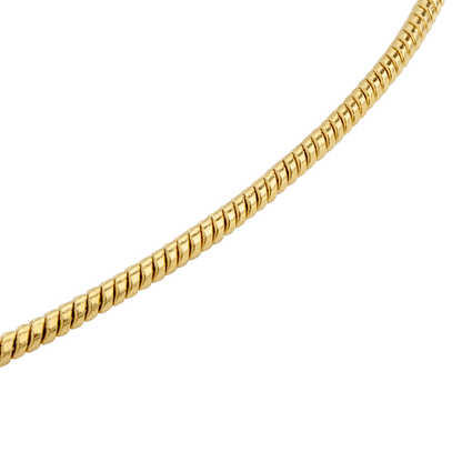 Round Snake Bracelet Gold