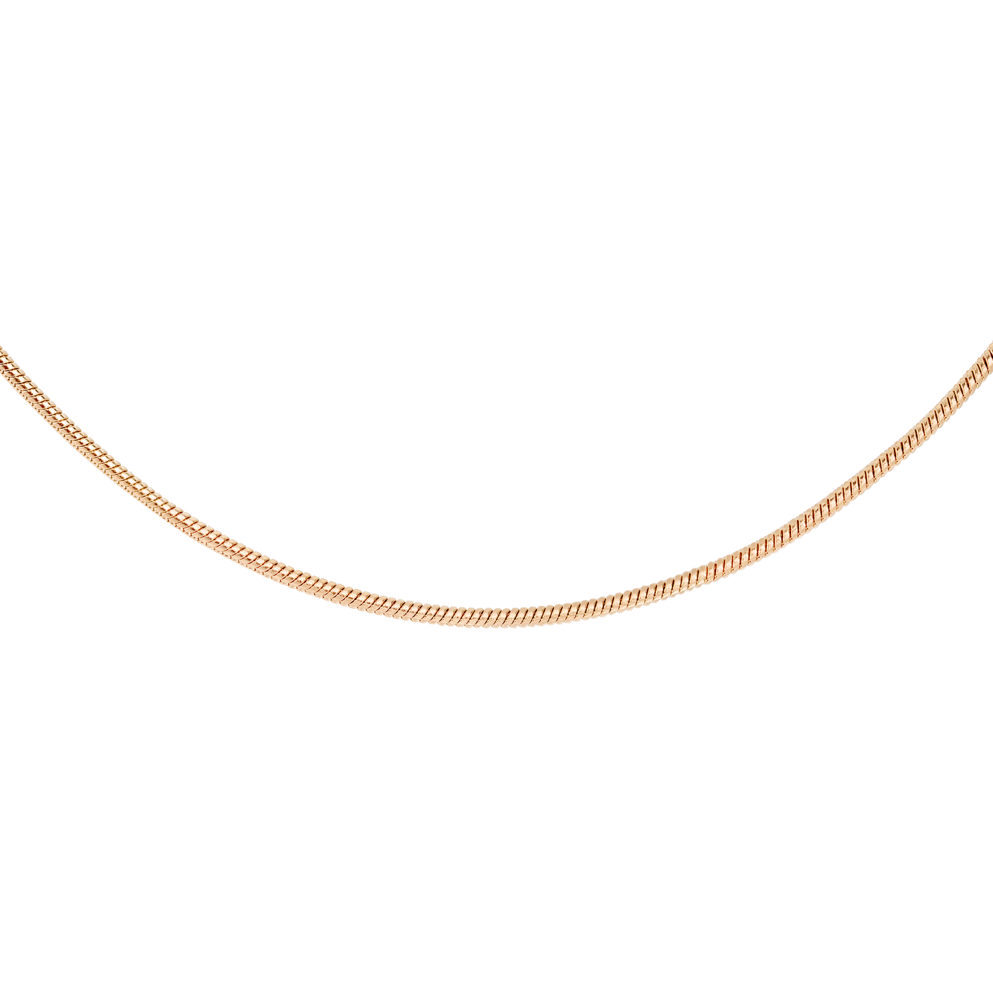 Round Snake Necklace Rose Gold