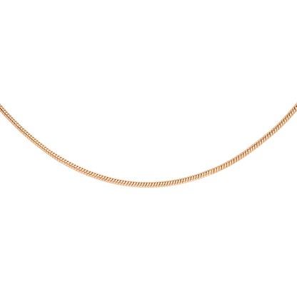 Round Snake Necklace Rose Gold