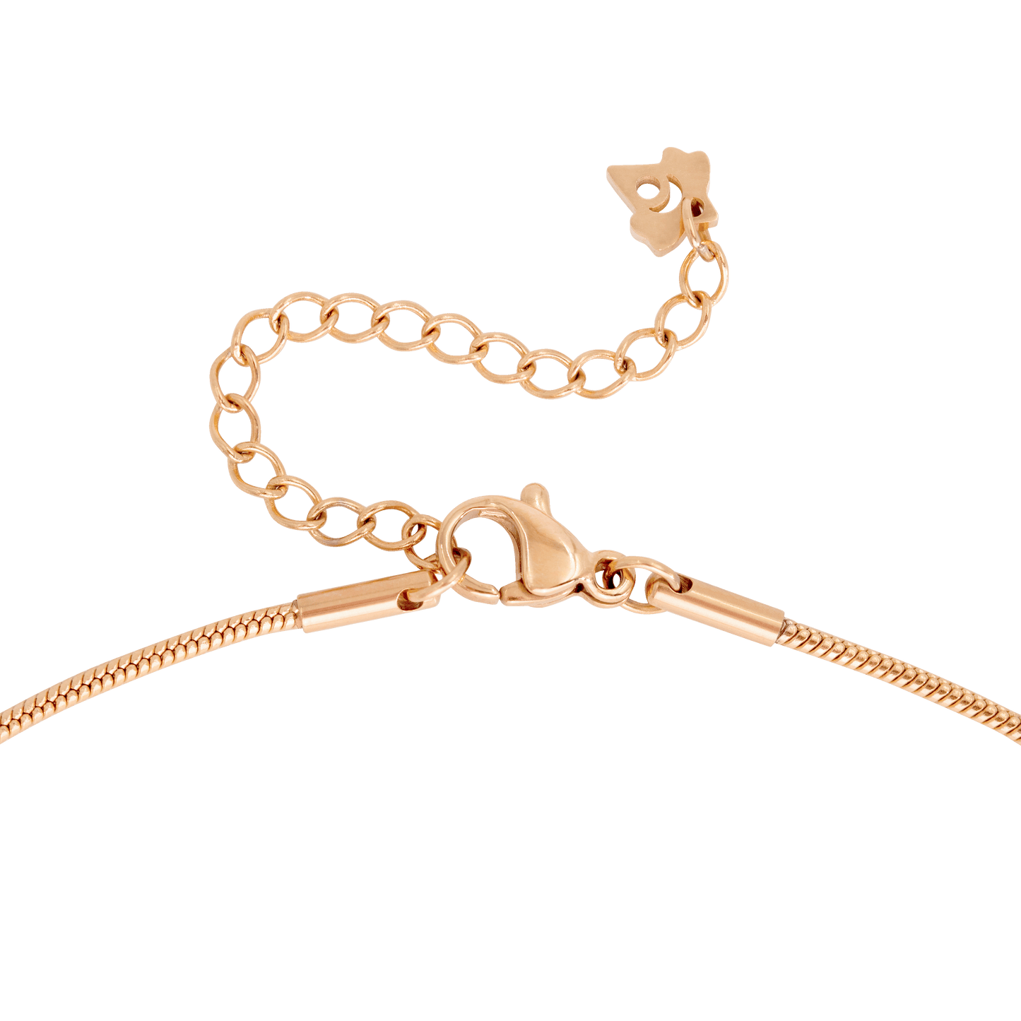 Round Snake Necklace Rose Gold