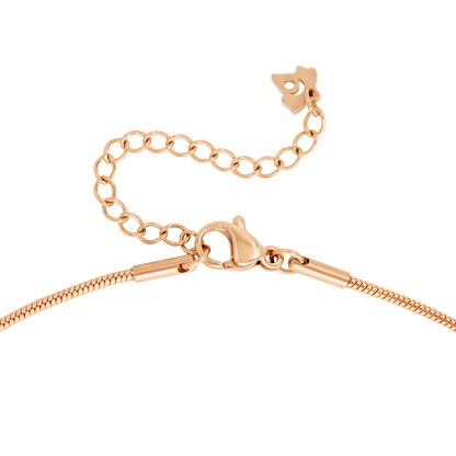 Round Snake Necklace Rose Gold