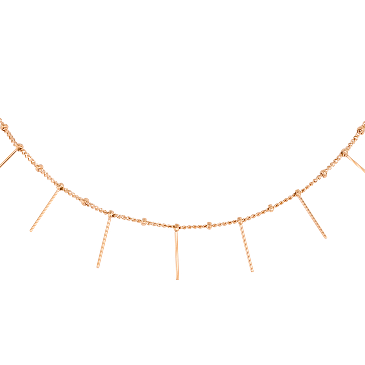 Sea Urchin Choker Rose Gold