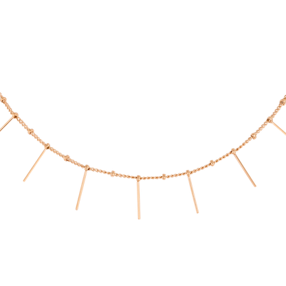 Sea Urchin Choker Rose Gold