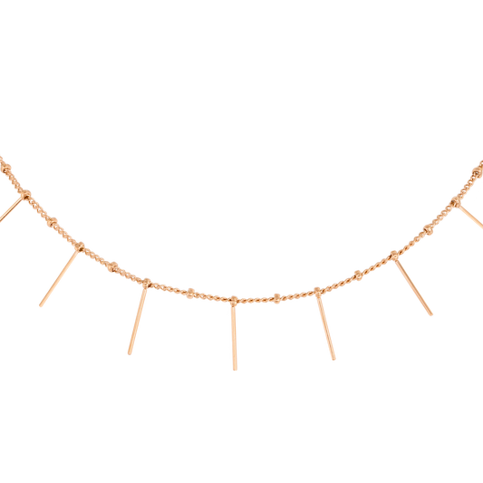 Sea Urchin Choker Rose Gold