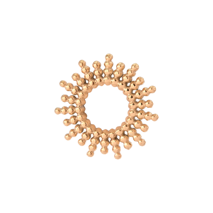 Sunny Oval Twisted Hoop Set Baby Rose Gold
