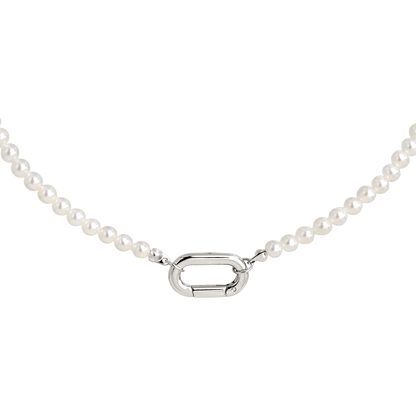 Timeless Pearls Necklace Silver
