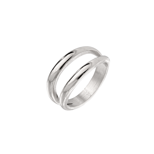 Duality Ring Silver