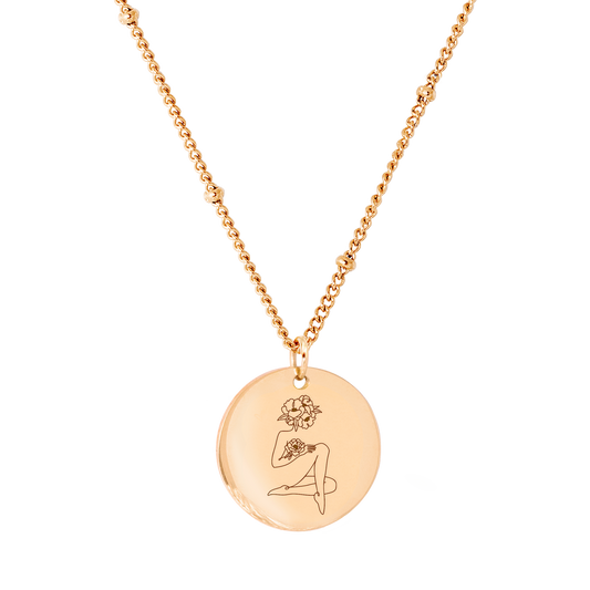 You are enough Necklace Rose Gold