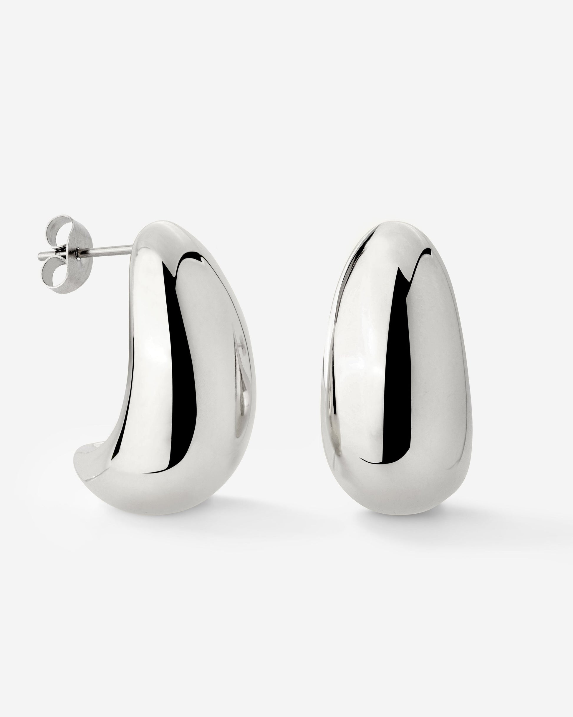Huggie Studs Silver