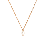 Baby Pearl Necklace Rose Gold