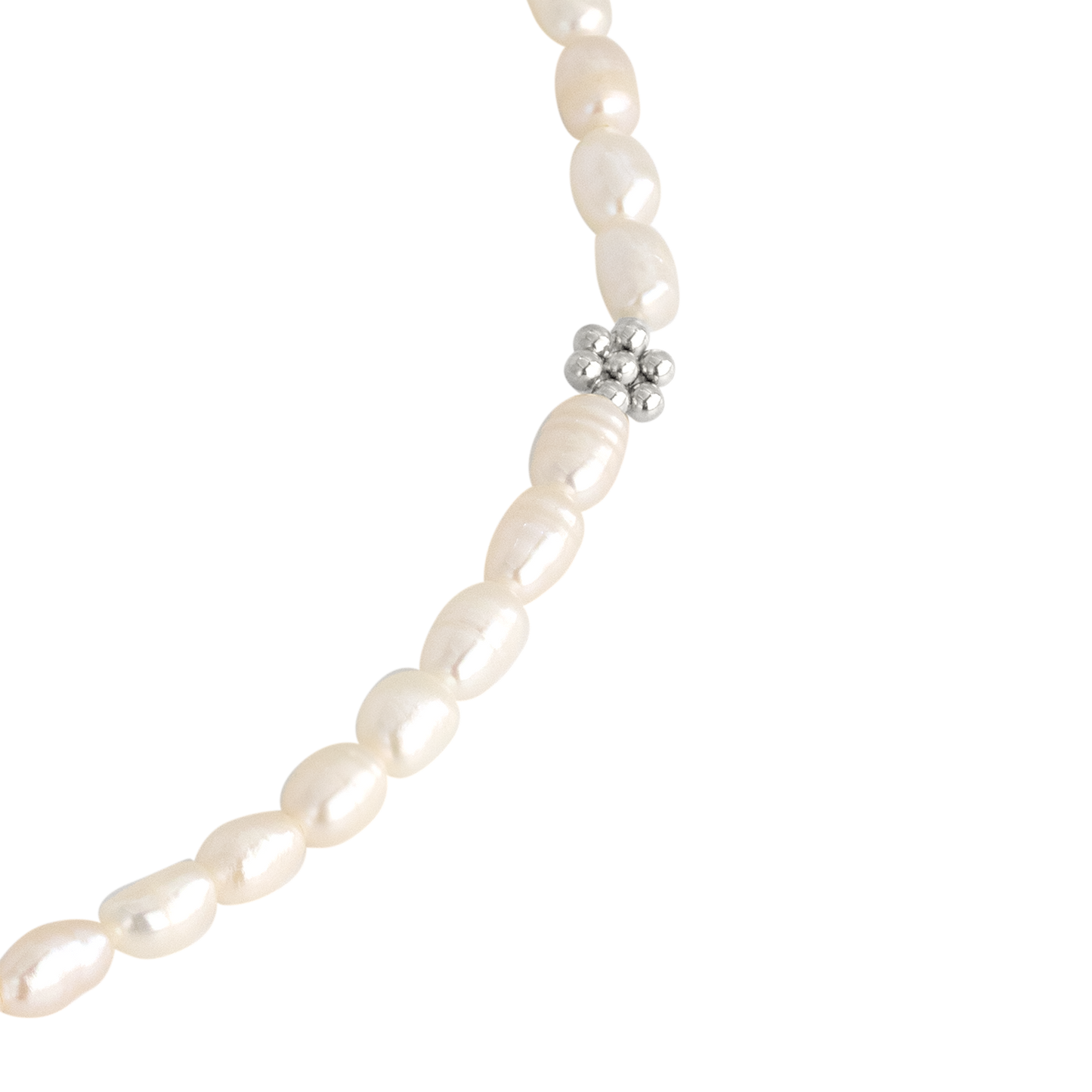 Blossom Pearl Bracelet Silver