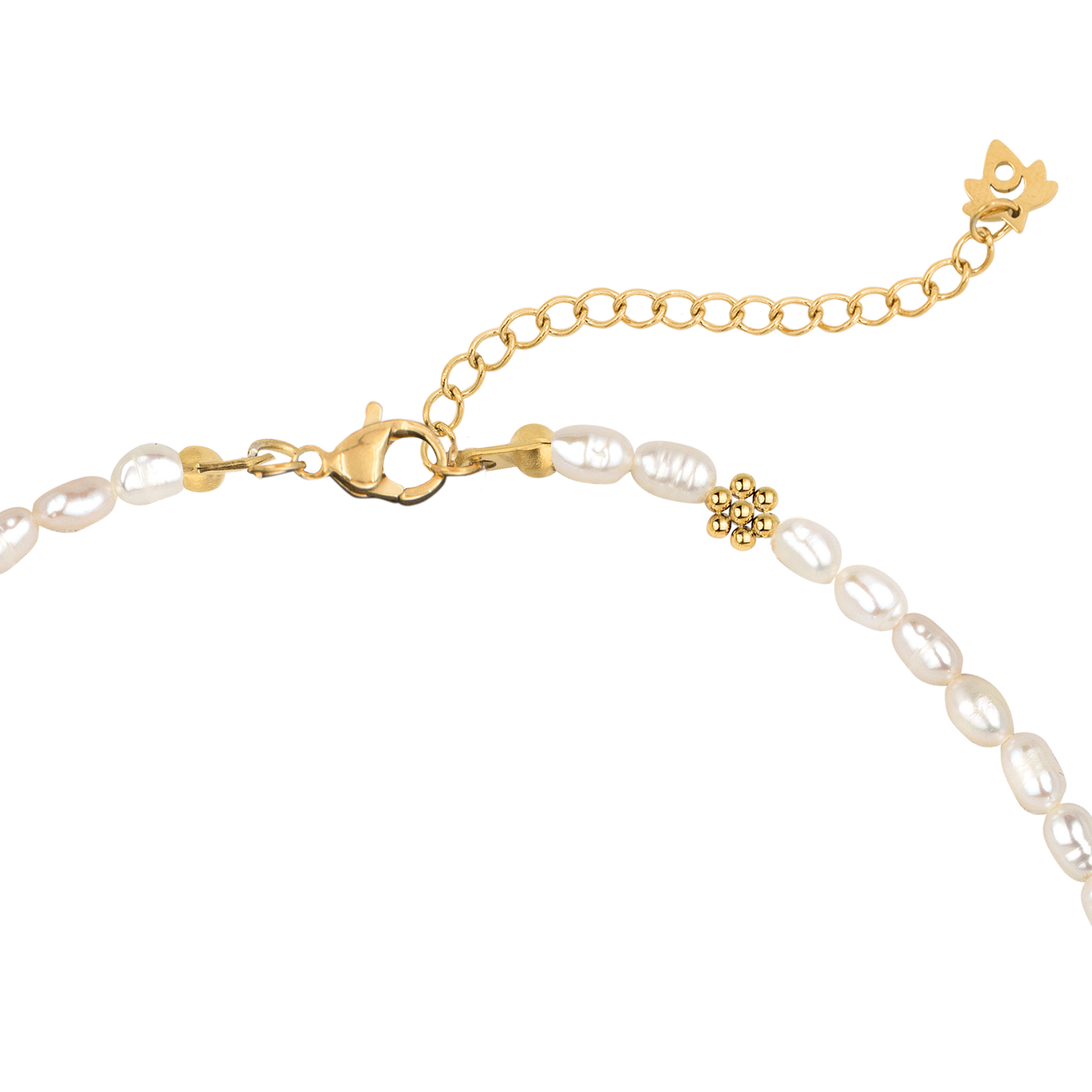 Blossom Pearl Choker Gold