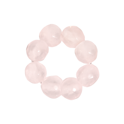 Chunky Rose Donut Hoop Set Small Gold