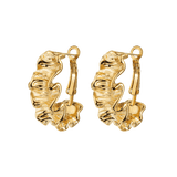 Cute Coral Hoops Gold