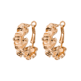 Cute Coral Hoops Rose Gold