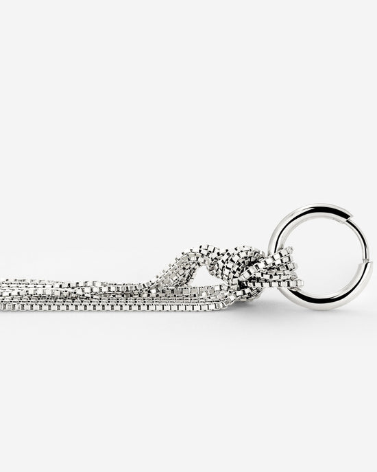 Sea Strands Hoop Set Small Silver