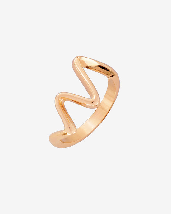 Fluid Motion Ring Rose Gold