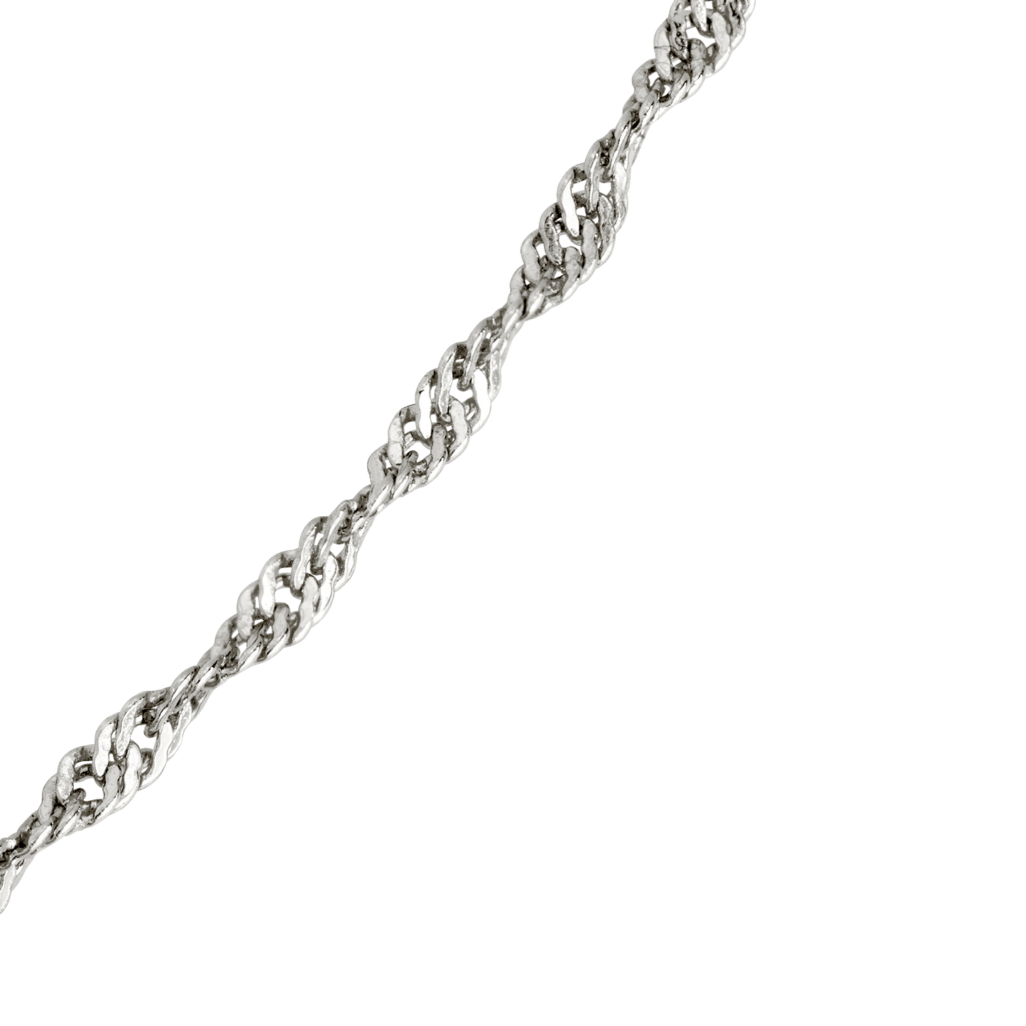 Fine Twist Bracelet Silver