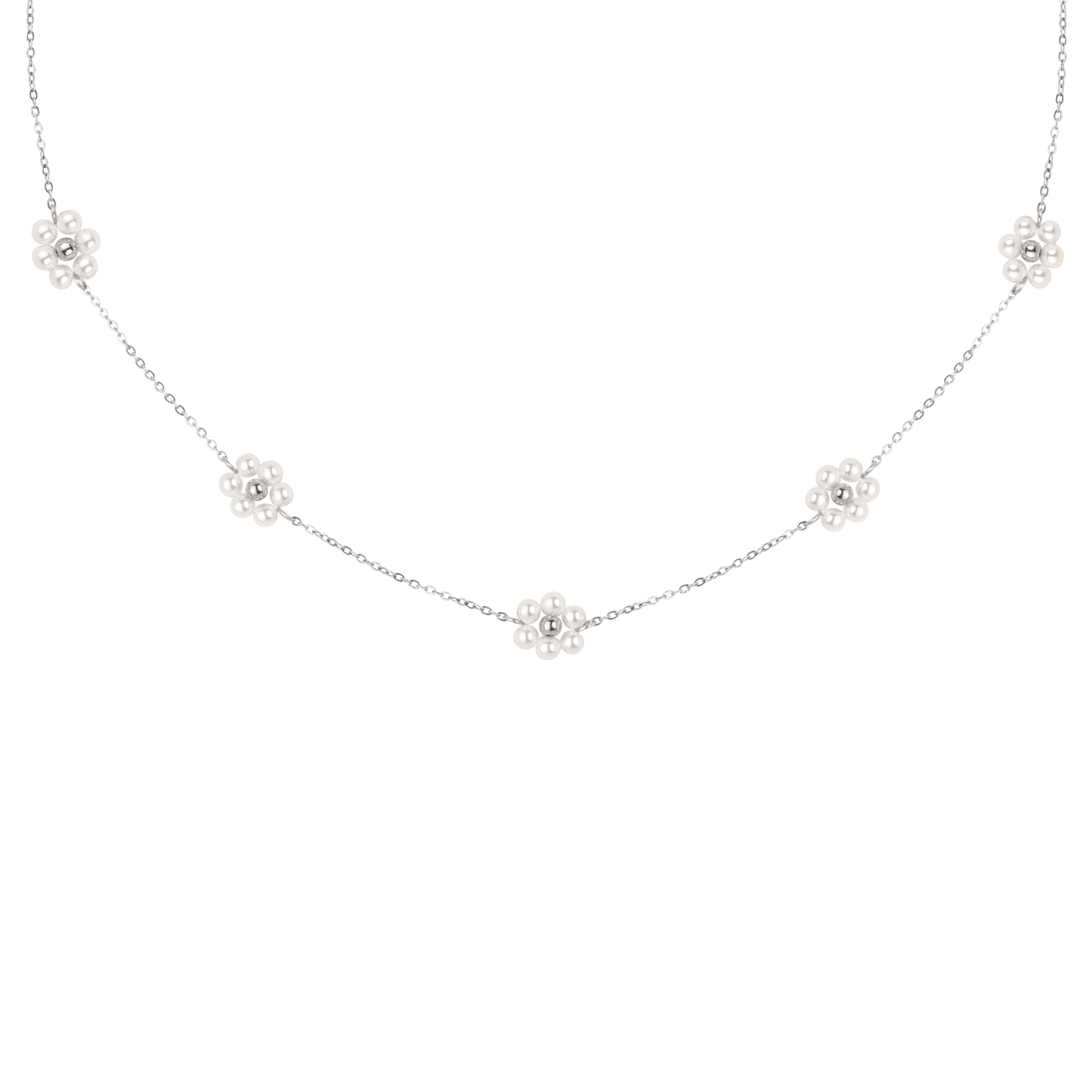 Flourish Necklace Silver