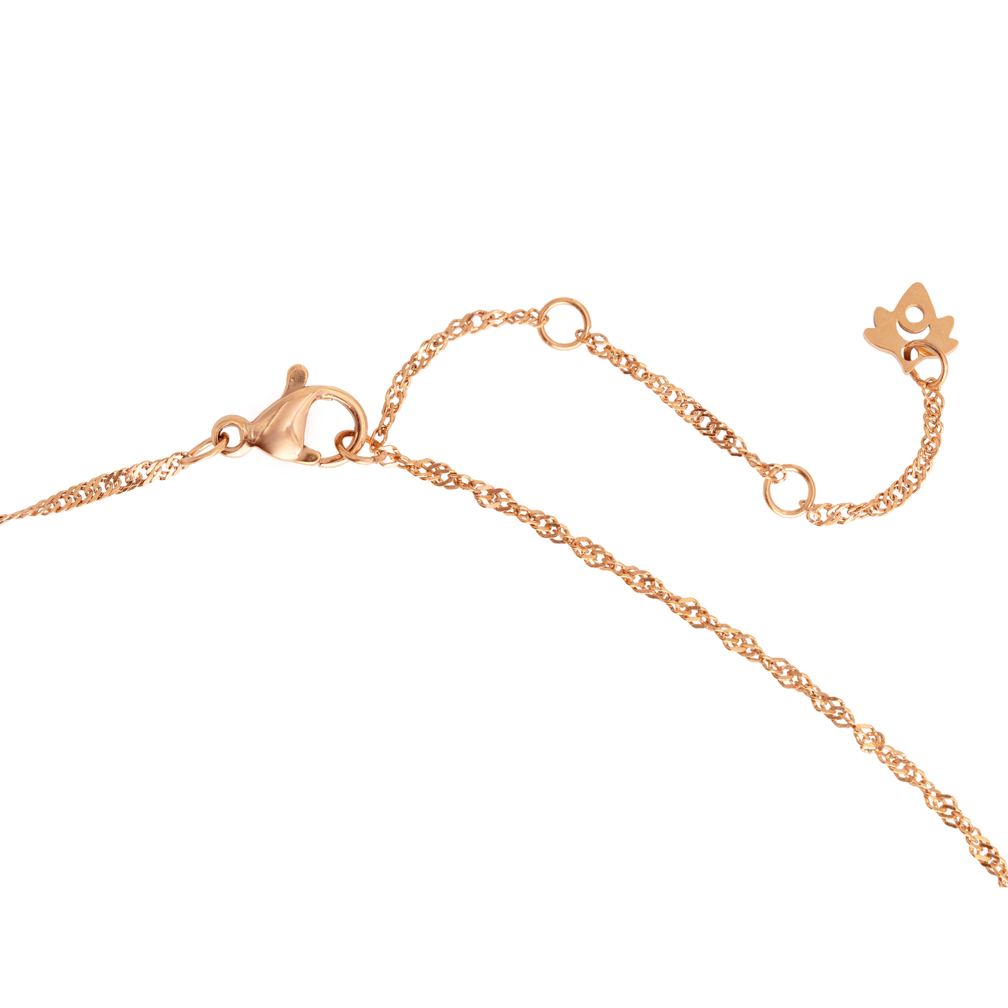 Flutterby Necklace Rose Gold