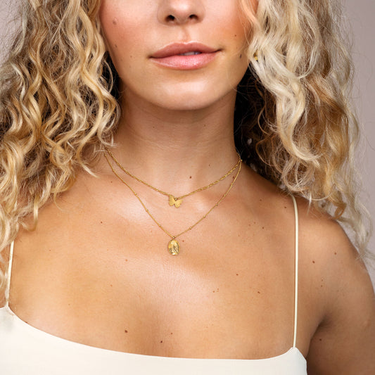 Flutterby Necklace Gold