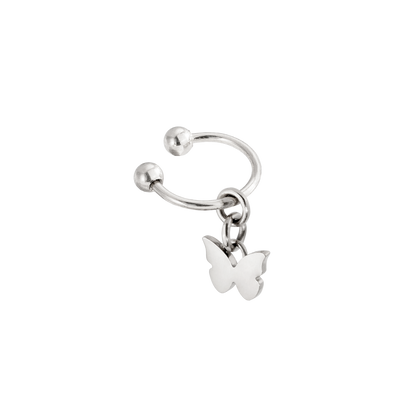 Fluttery Ear Cuff Silver