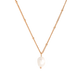 Mother Pearl Necklace Rose Gold