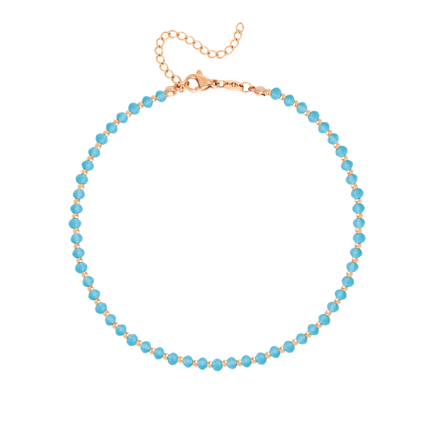 Into the Blue Anklet Rose Gold