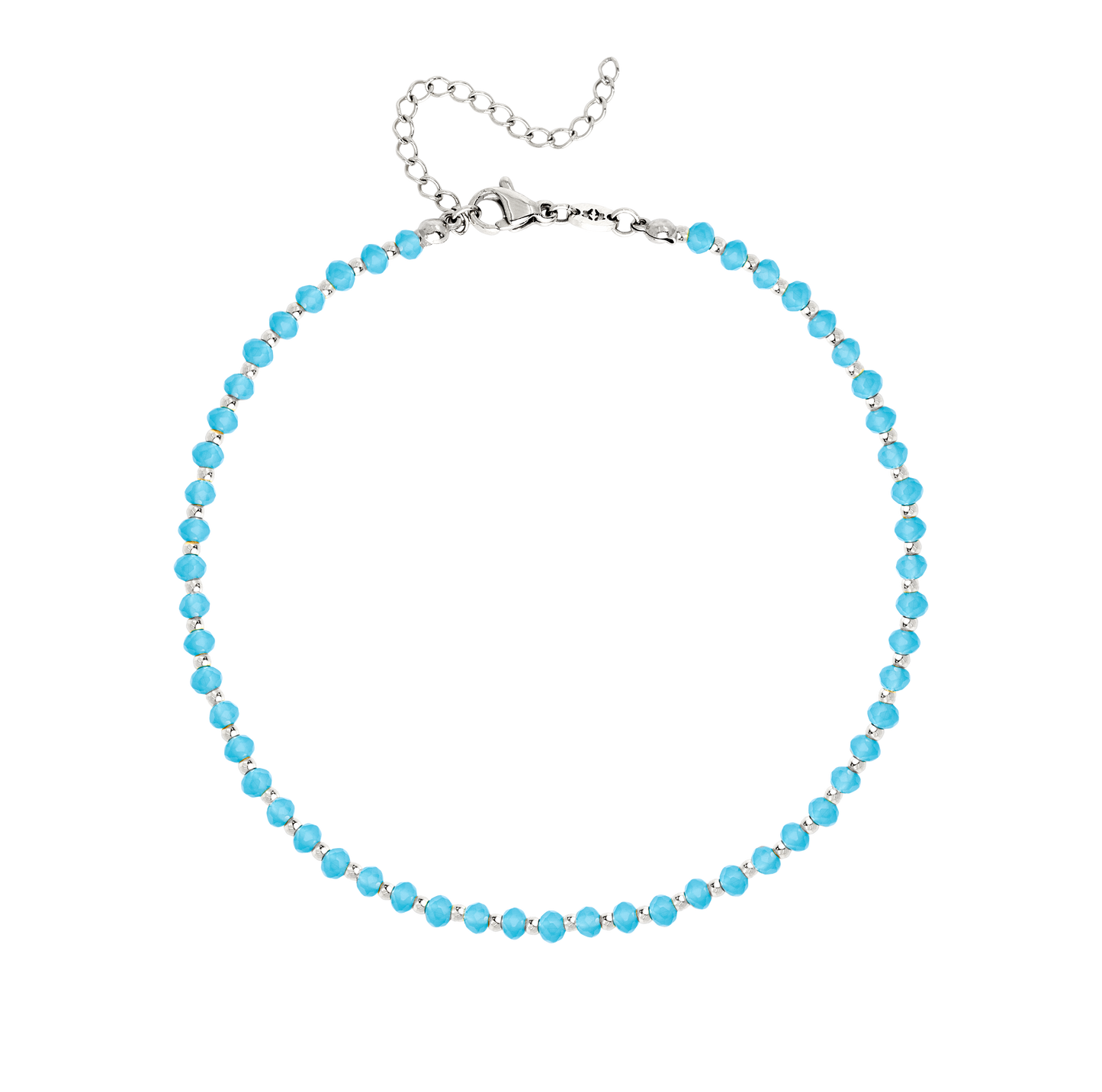 Into the Blue Anklet Silver