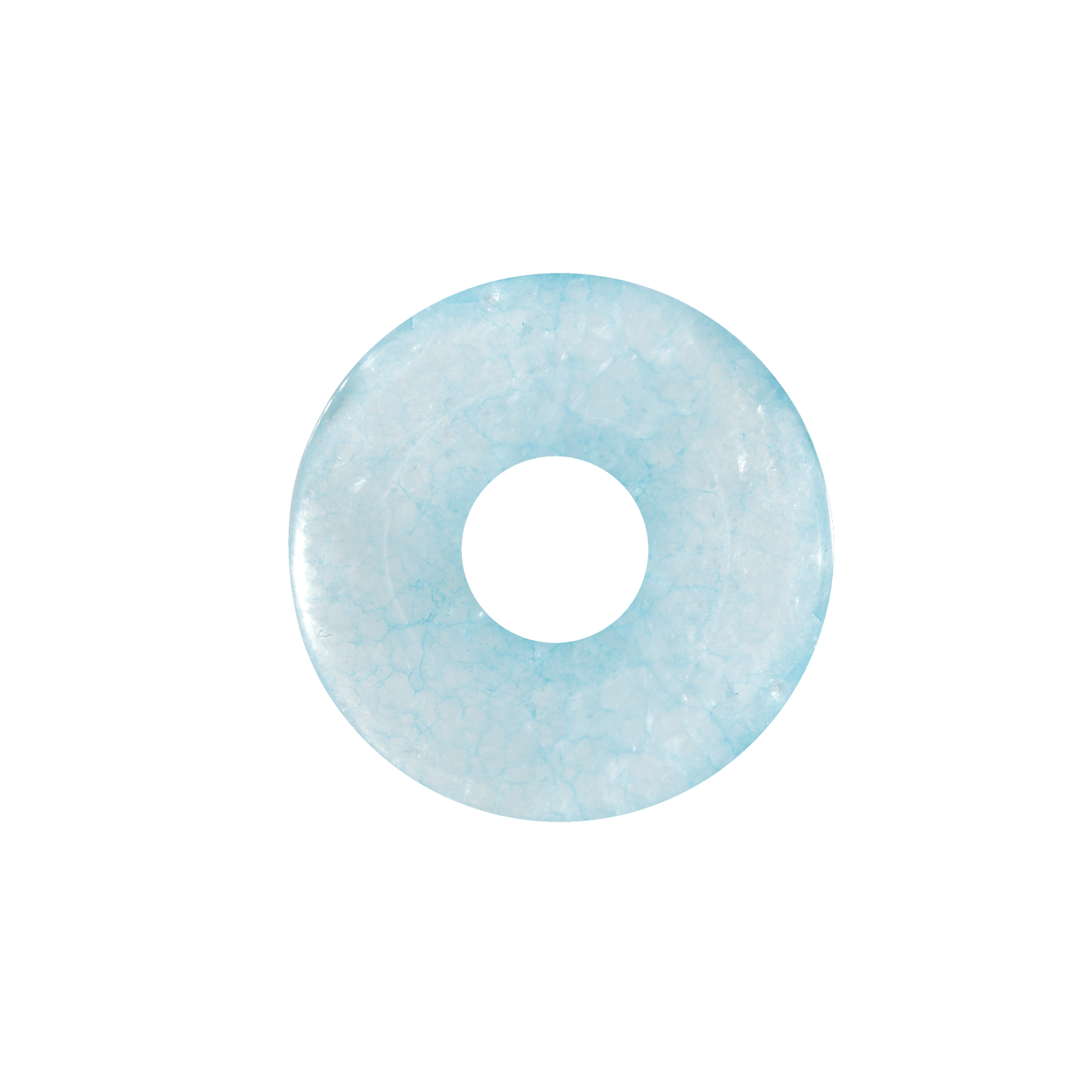 Chunky Into the Blue Donut Hoop Set Medium Silver