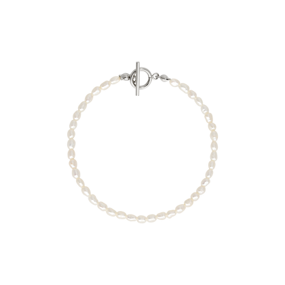 Lenis Loving Pearl Bracelet Silver