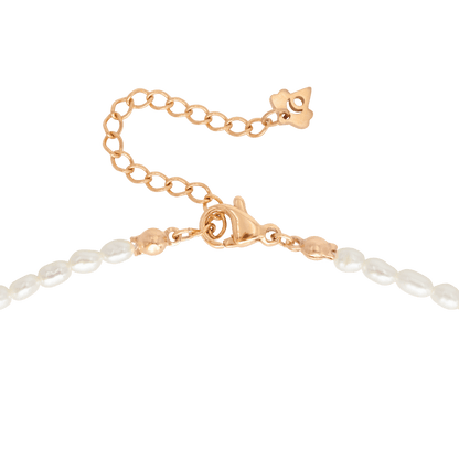 Lolas Love Pearl Power Necklace Rose Gold