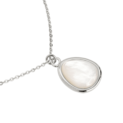 Mother of Pearls Necklace Silver