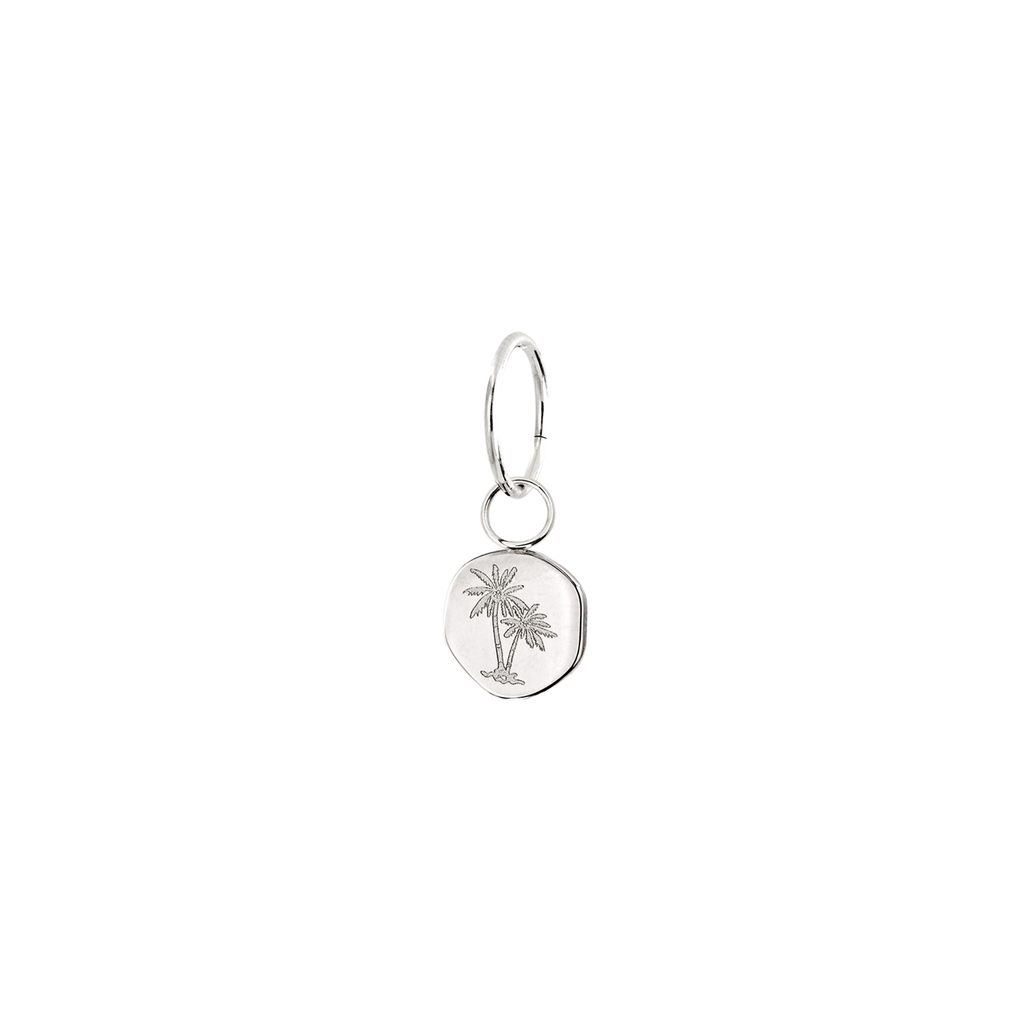 Palmera Coin Bikini Charm Silver