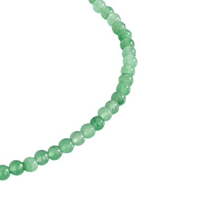 Green Pastel Pearl Necklace Silver