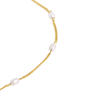 Pearl after Pearl Choker Gold