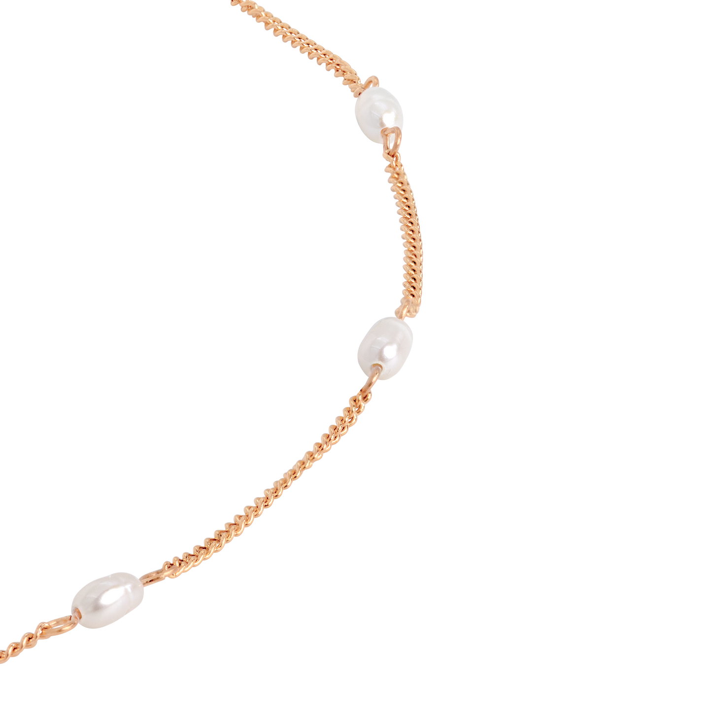 Pearl after Pearl Choker Rose Gold