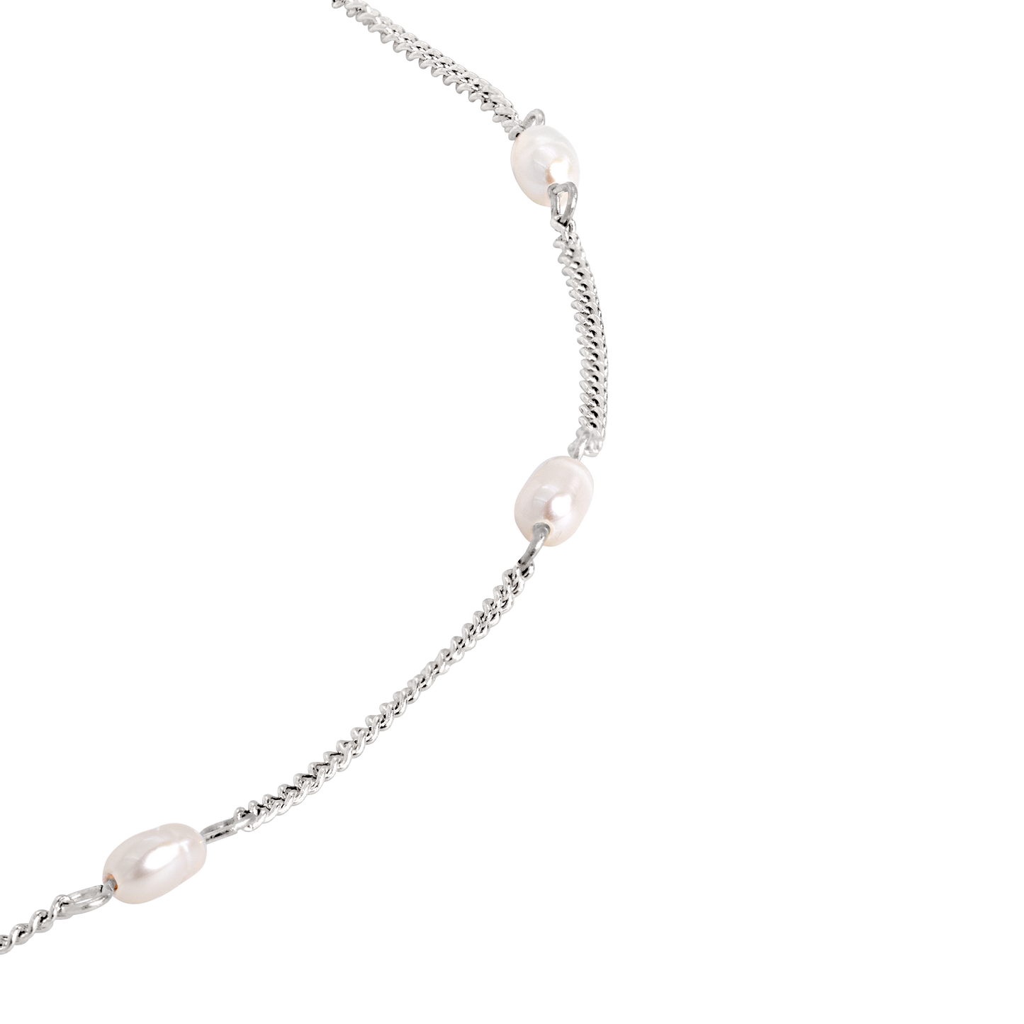 Pearl after Pearl Choker Silver