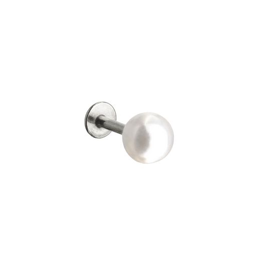 Pearly Piercing Stud Silver