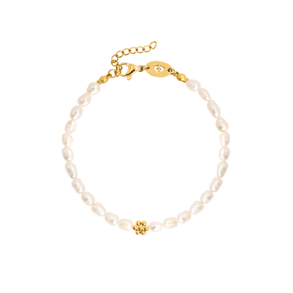 Blossom Pearl Bracelet Gold