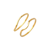 Skinny Dip Ring Duo Gold