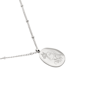 Tender Grace Necklace Silver