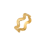 Wave after Wave Ring Gold