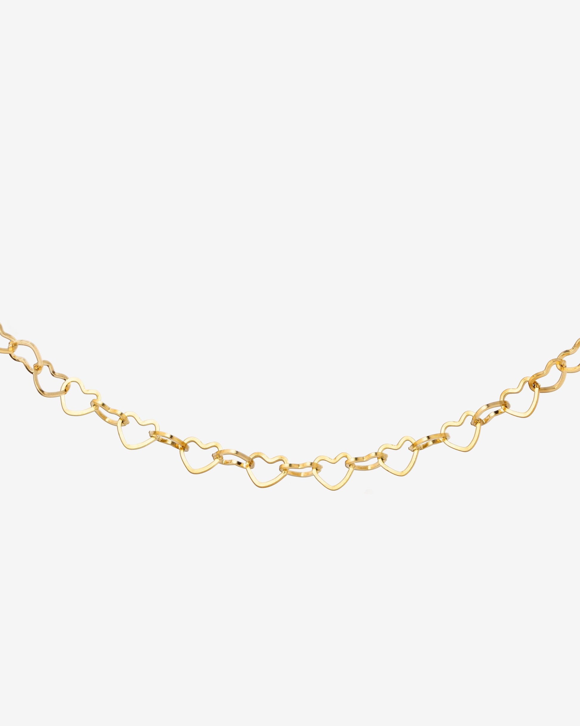 Heart after Heart Necklace gold