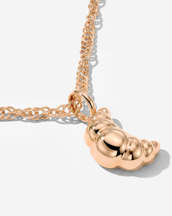 Croissant Necklace Rose Gold